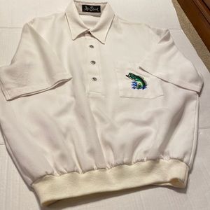 Men’s Polo Shirt. White. Size Large